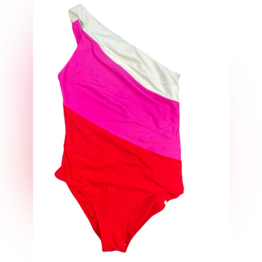 Summersalt White and Pink One Piece Swimwear